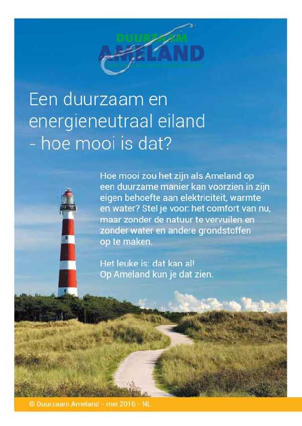 Startfolder Duurzaam Ameland