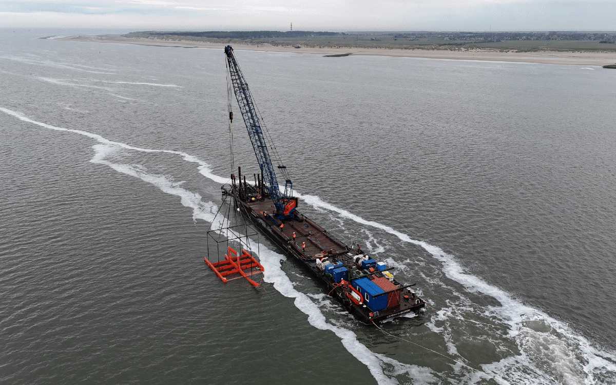 Start testen TidalKite in het Borndiep